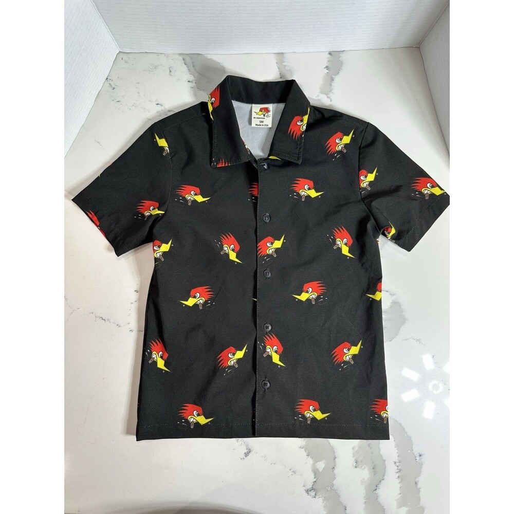 MR HORSEPOWER NEW "90'S RETRO"BUTTON DOWN SHIRT 0107 Boys Small